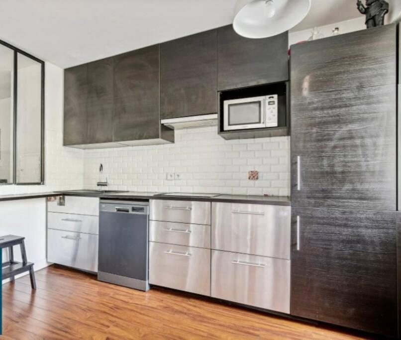 Paris : Appartement Familial Avec Parking Prive Clichy Eksteriør bilde